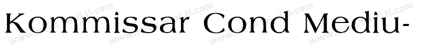 Kommissar Cond Mediu字体转换